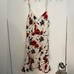 AQUA BLOOMINGDALES Floral Spaghetti Strap Dress